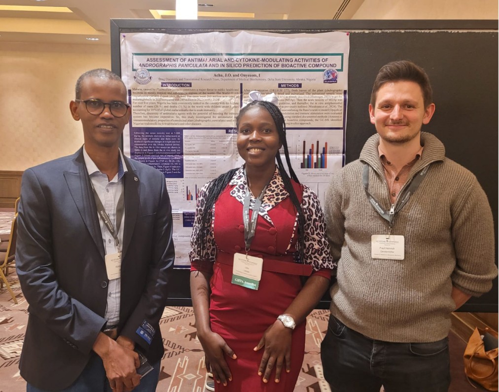 An M.Sc student and member of this team Ms. Joy Acha, recently secured the Global Health Travel Award,