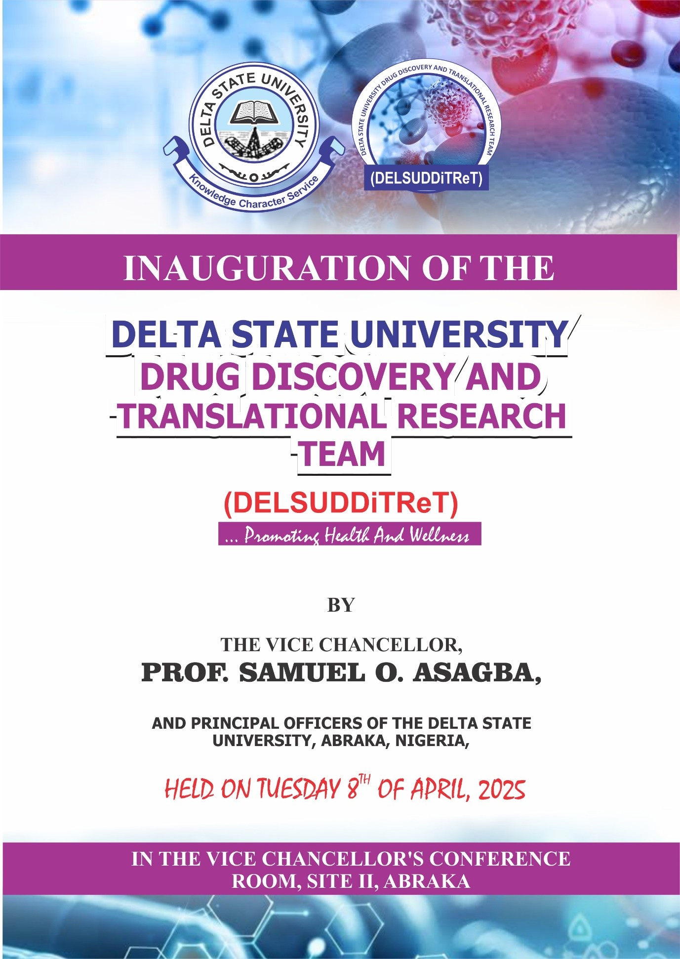 Inauguration, held on Tuesday, April 8th 2025