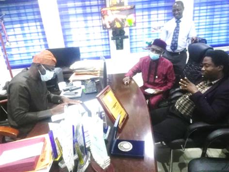 Prof. (Capt.) Sule Abiodun, Executive Director/CEO of NIOMR Signing the MoU between DELSU and NIOMR