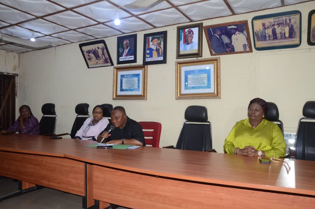 Inauguration of of a standing committee for the Centre for Gender and Development Studies by the Vice-Chancellor of Delta State University, Abraka, Prof. Andy O. Egwunyenga on Thursday, October 26th, 2023.