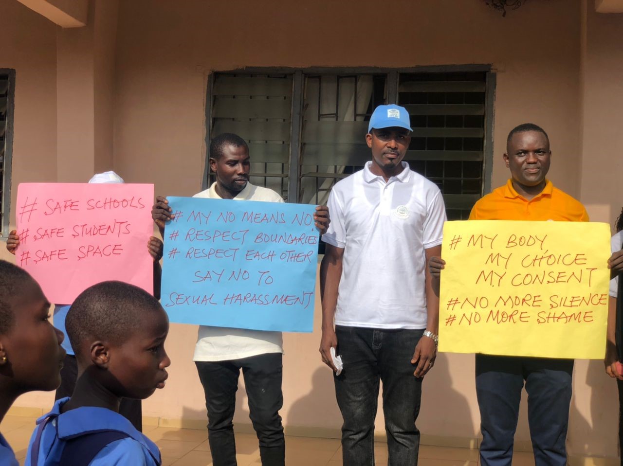 these photos capture precious moments from a sensitisation exercise carried by the CGDS Team in DELSU with the aim of creating better awareness and knowledge on sexual harassment among students in DELSU Secondary School, Abraka