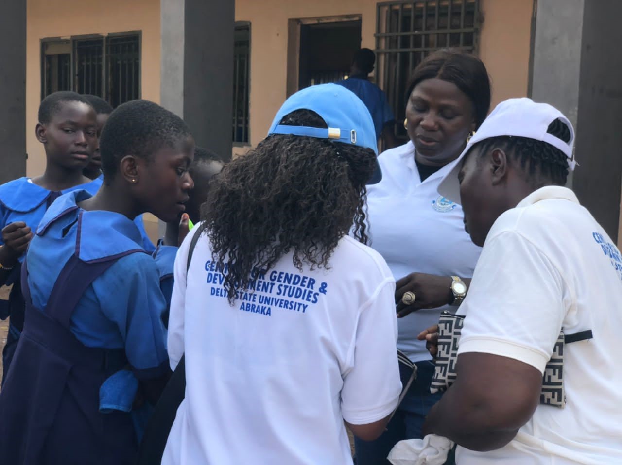 these photos capture precious moments from a sensitisation exercise carried by the CGDS Team in DELSU with the aim of creating better awareness and knowledge on sexual harassment among students in DELSU Secondary School, Abraka